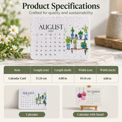 ✨⏳Only $12.99 Last Day Promotion🌱Eco-Friendly Plantable ''Timeless'' Seed Calendar 2027