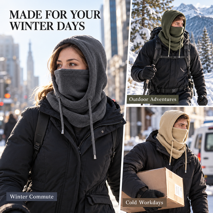 🔥2026 HOT SALE | 50K+ SOLD | 50% OFF🔥3-in-1 Winter Balaclava – Windproof Fleece, Head/Neck/Face/Ear Cover, Adjustable for Ski/Cycle🧣❄️