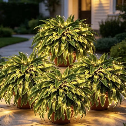 🎁Hot Sale 49% OFF🔥Extra-Large Pre-Lit Artificial Boston Fern