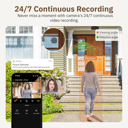Last Day Promotion!🔥 Crystal-clear security 2K camera 🎥 Color Night Vision 🌙 24/7 Recording & Smart Alerts 🚨 Easy Install! 🔒