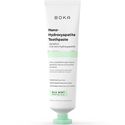 🔥Boka Fluoride Free Toothpaste, Nano Hydroxyapatite Toothpaste, Appropriate for Sensitive Teeth - for Adult, Kids Oral Care