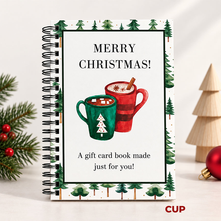 🔥 Last Day 50% OFF 🔥 Christmas Gift Card Book – 12 Gift Card Pages & Personal Message Holder - zenxashop