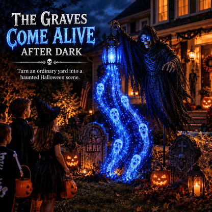 🎁 Today 49% OFF 🎁 💀 Halloween Soul Harvester Animated Garden Light✨