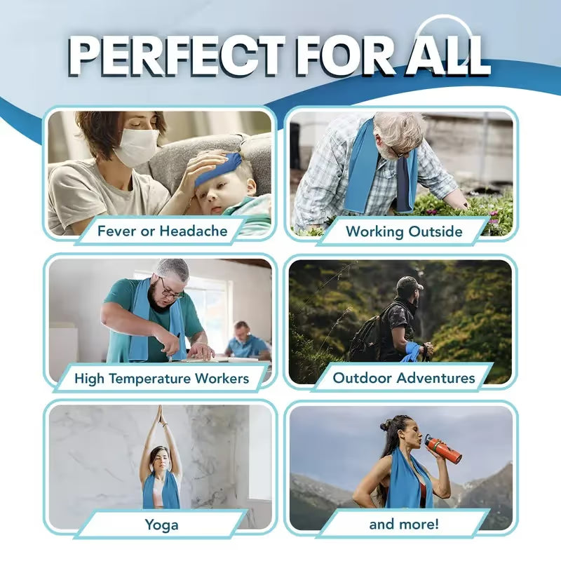 🎉 BUY 1 GET 1 FREE🌞Cooling Bottle - Cold Sweat Towel You Can Use Anywhere, Anytime! Reusable Soft Absorbent Cooling Portable