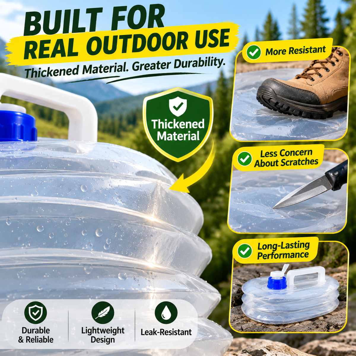 💥Limited Time 50% OFF🏆Foldable Camping Water Container – 5L/10L/15L Portable Water Bucket