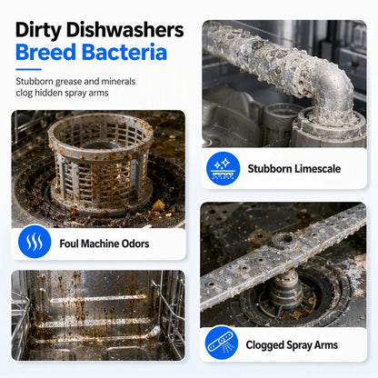 🧼Dishwasher Deep Cleaning Liquid for Grease and Limescale Removal