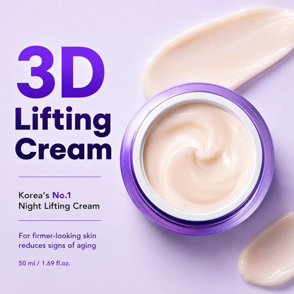 ProLiftBio 3D Firming Cream |1.7 fl oz Korean Night Cream