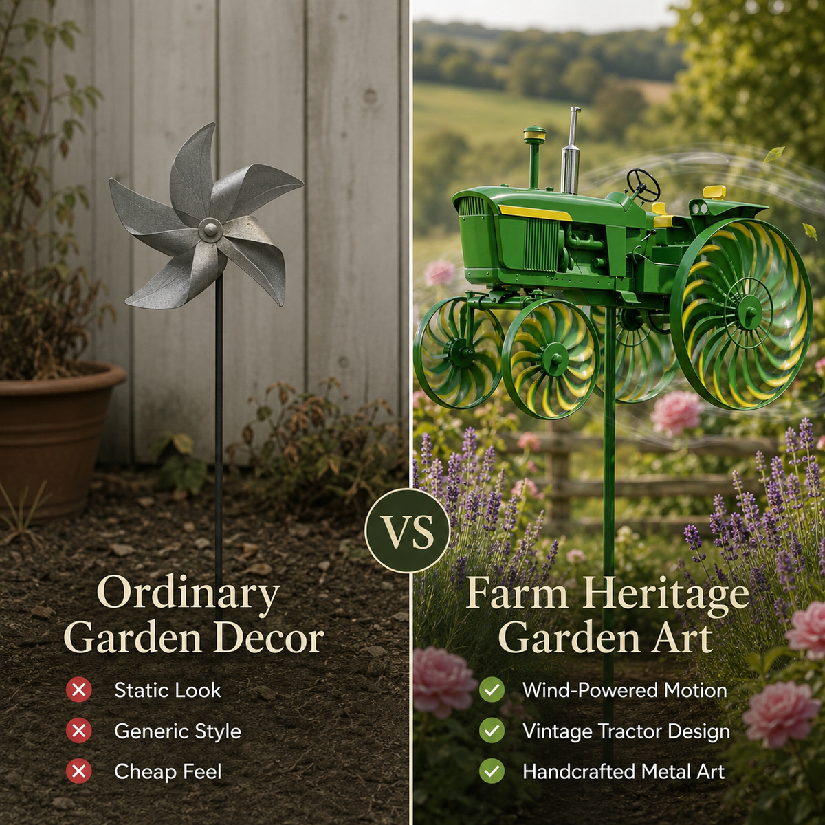 🔥 Limited Time 50% OFF🚜 Earl's Handmade Tractor Wind Spinner 🌾