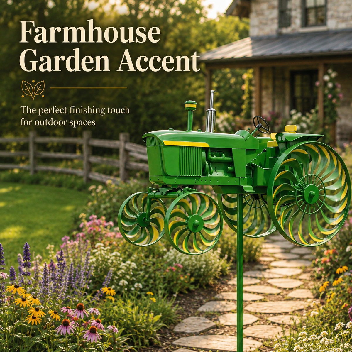 🔥 Limited Time 50% OFF🚜 Earl's Handmade Tractor Wind Spinner 🌾