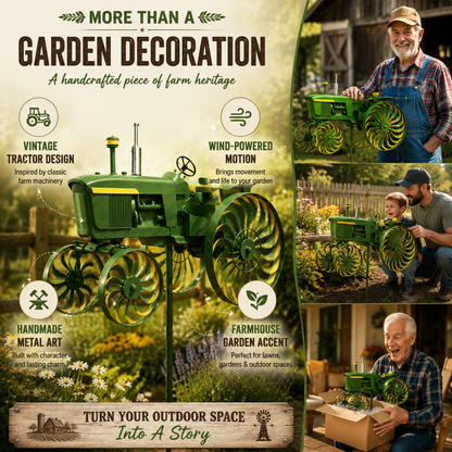 🔥 Limited Time 50% OFF🚜 Earl's Handmade Tractor Wind Spinner 🌾