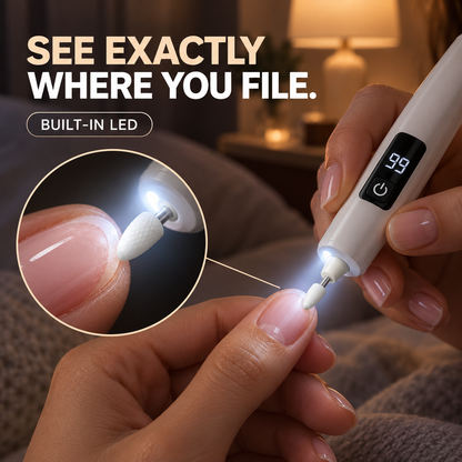 ⚡ 35% OFF💅 3-in-1 Electric Nail Drill & Lamp✨ Polish, Cuticles & Gel Removal
