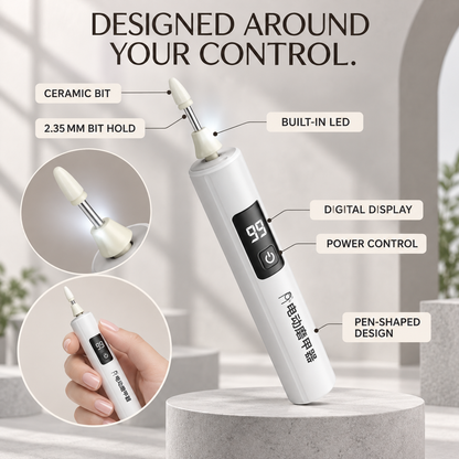 ⚡ 35% OFF💅 3-in-1 Electric Nail Drill & Lamp✨ Polish, Cuticles & Gel Removal