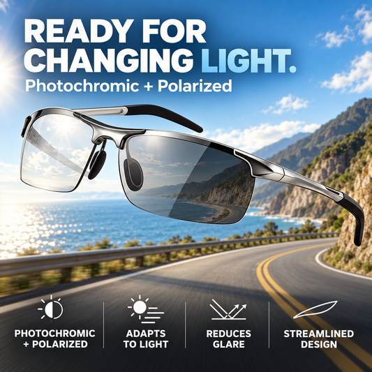 🔥BUY 1 GET 1 FREE🕶️ Photochromic Polarized Sunglasses✨ Anti-Glare Lens