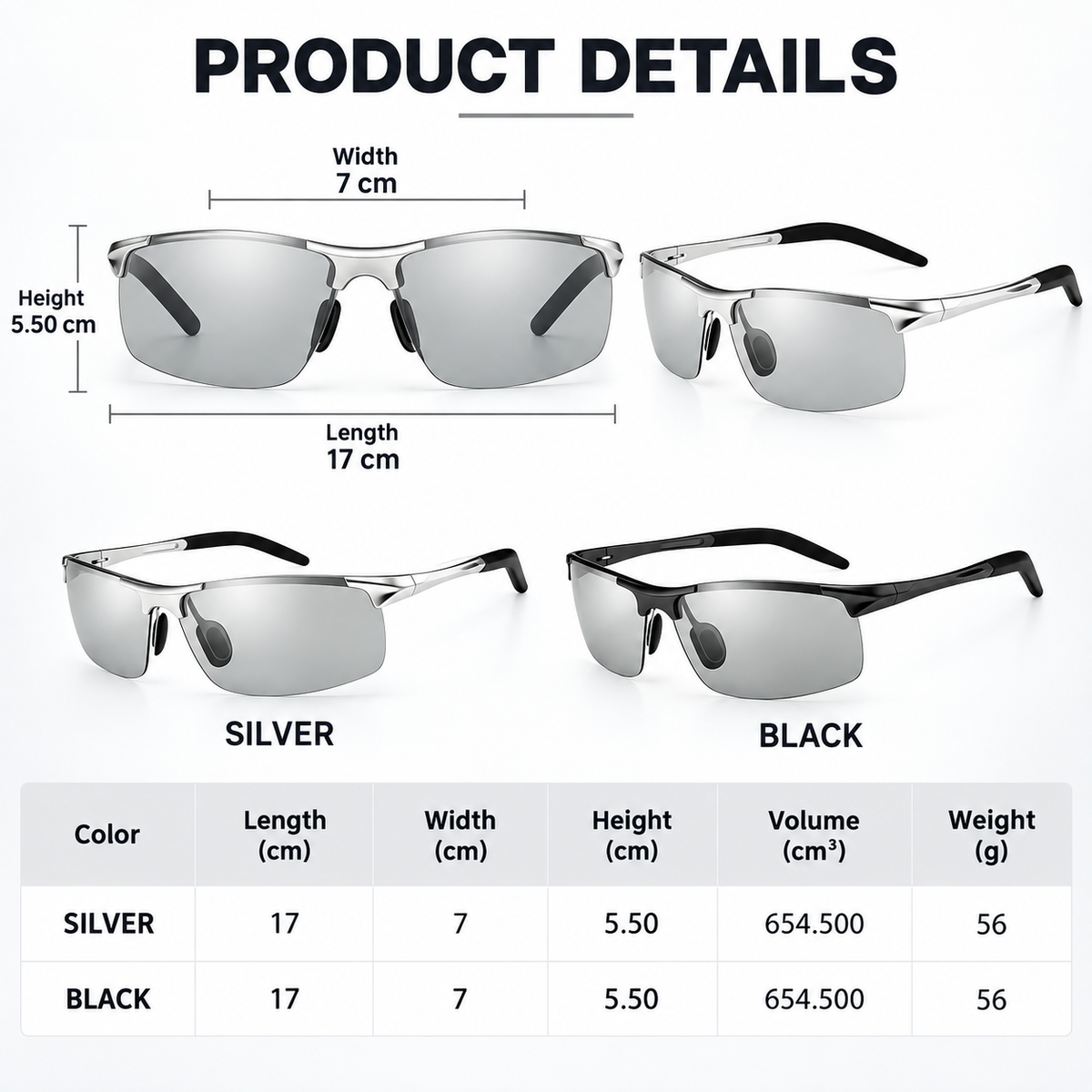 🔥BUY 1 GET 1 FREE🕶️ Photochromic Polarized Sunglasses✨ Anti-Glare Lens