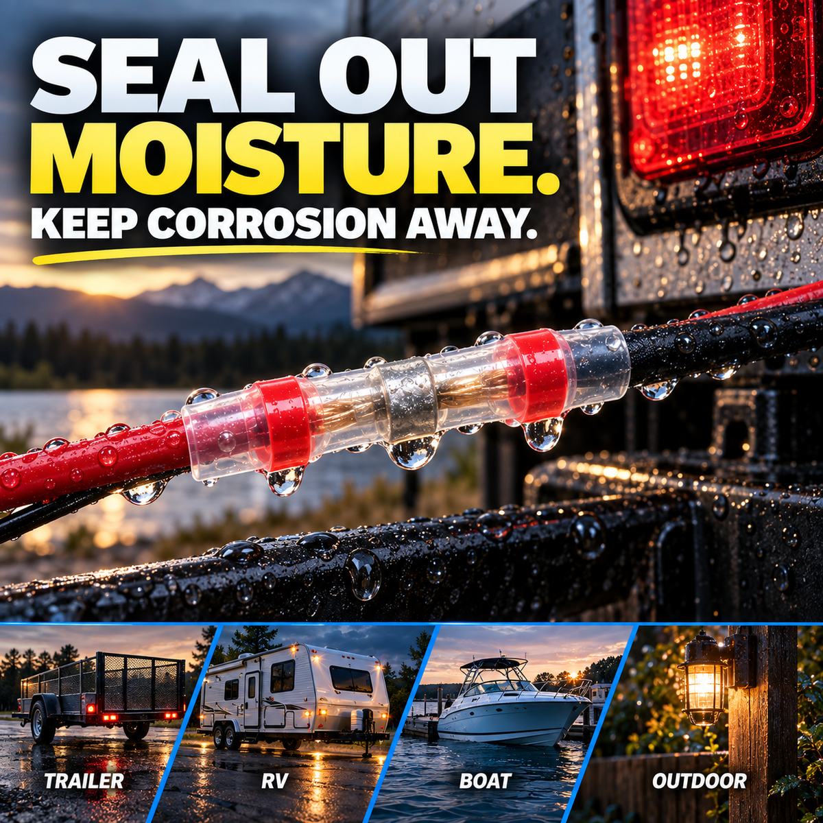 🔥 50% OFF Last Day⚡ 300PCS Waterproof Solder Connectors✨ Quick & Secure