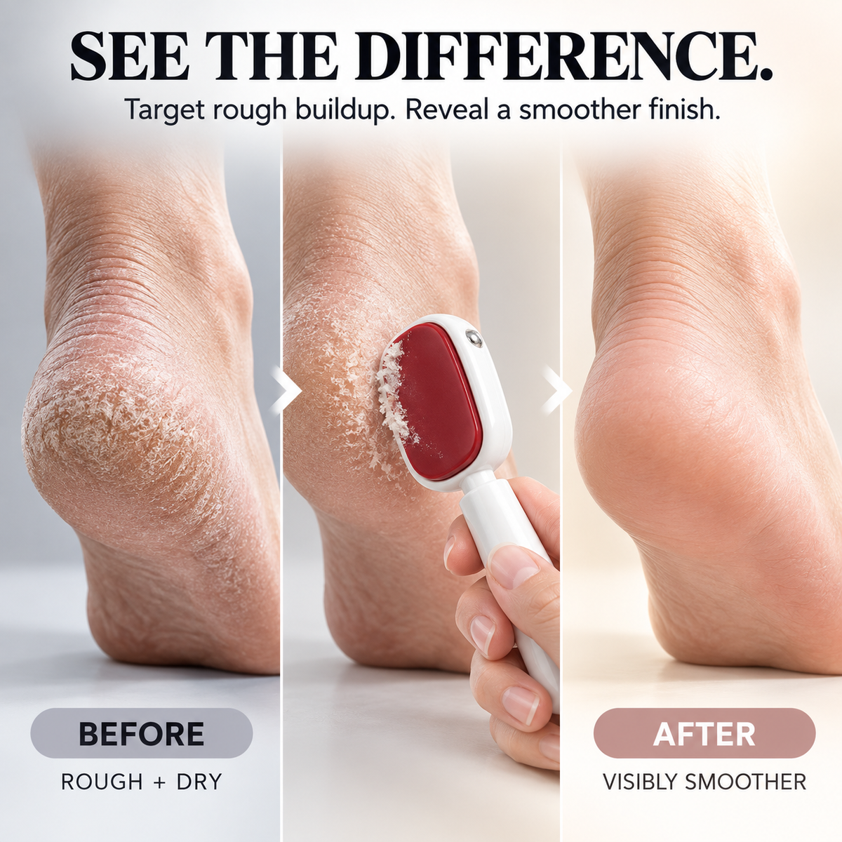 🔥 50% OFF🦶 Double-Sided Foot Scraper✨ Quick Callus Removal