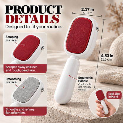 🔥 50% OFF🦶 Double-Sided Foot Scraper✨ Quick Callus Removal