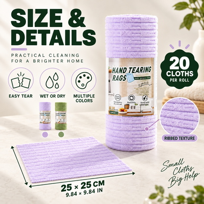🧽 50% OFF♻️ Reusable Tear-Off Cleaning Cloth Roll✨ Multipurpose & Washable