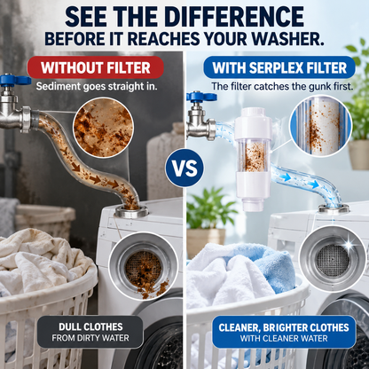 💧 50% OFF🧺 Serplex Washing Machine Water Filter✨ 3-Pack, Clean & Protect