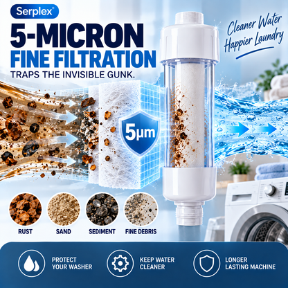 💧 50% OFF🧺 Serplex Washing Machine Water Filter✨ 3-Pack, Clean & Protect