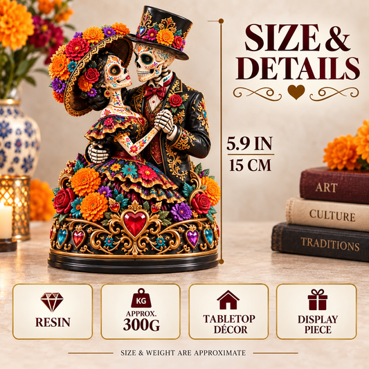 ⚡ 50% OFF💀 Eternal Dance Skeleton Couple Figurine🖤 Romantic Gothic Decor & Gift