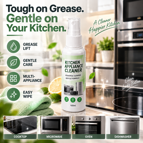 💥 50% OFF🧴 Kitchen Appliance Cleaner✨ Gentle Formula, Cuts Grease & Leaves Shine