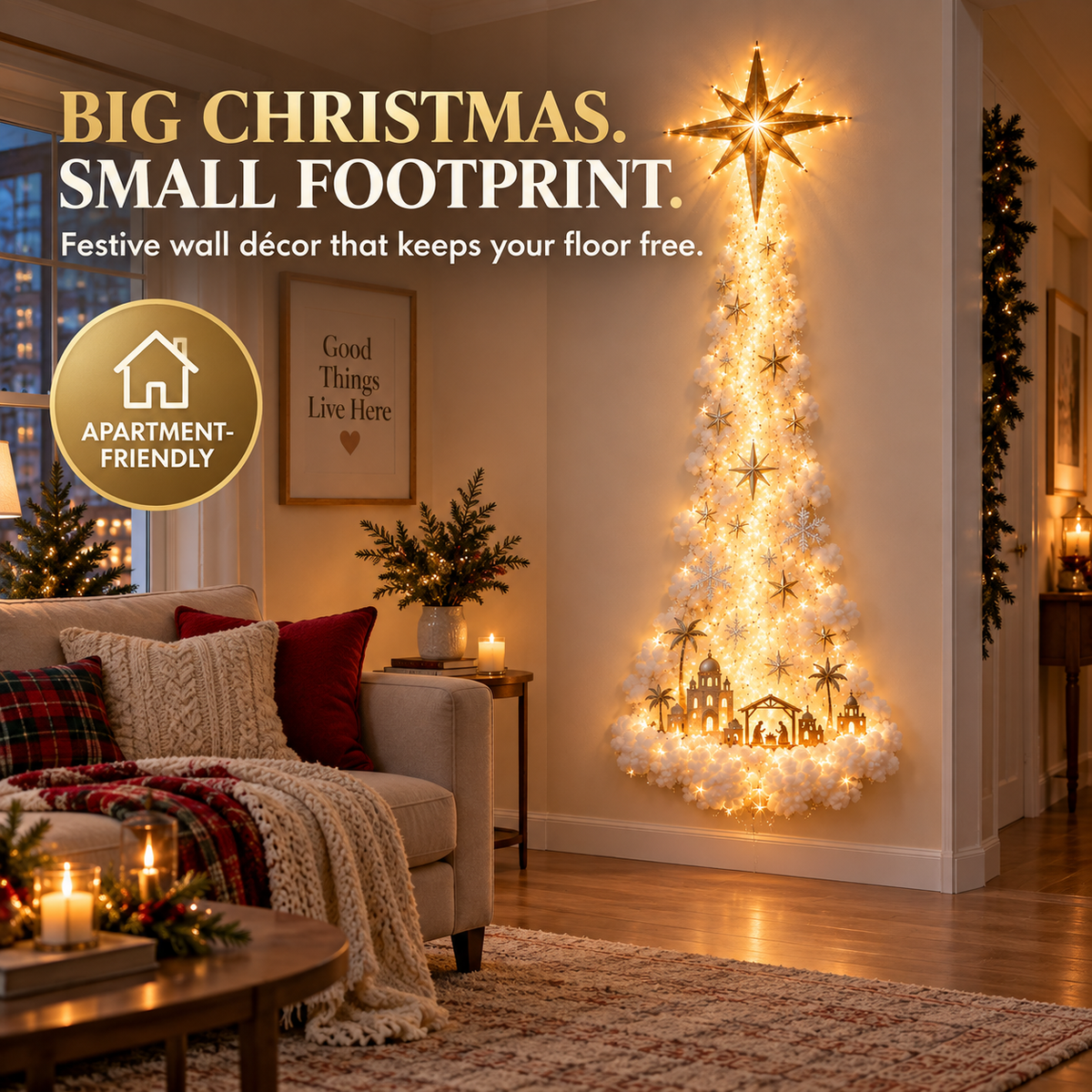 ✨50% OFF🎄 Christmas Wonderland Wall Light✨ Cozy Holiday Glow for Home