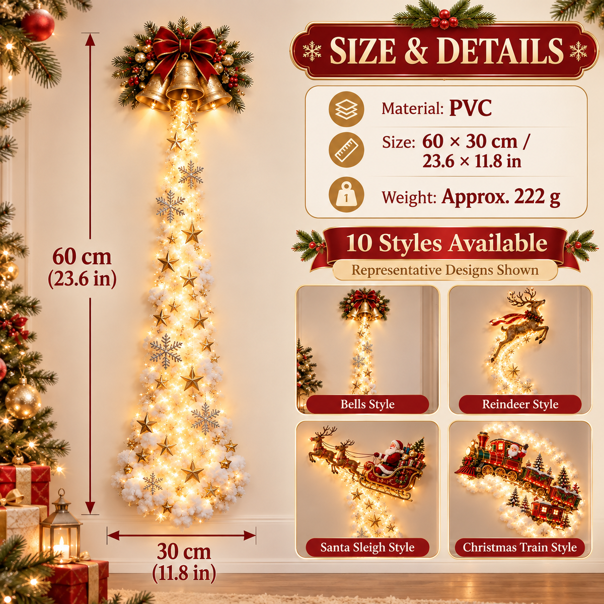 ✨50% OFF🎄 Christmas Wonderland Wall Light✨ Cozy Holiday Glow for Home