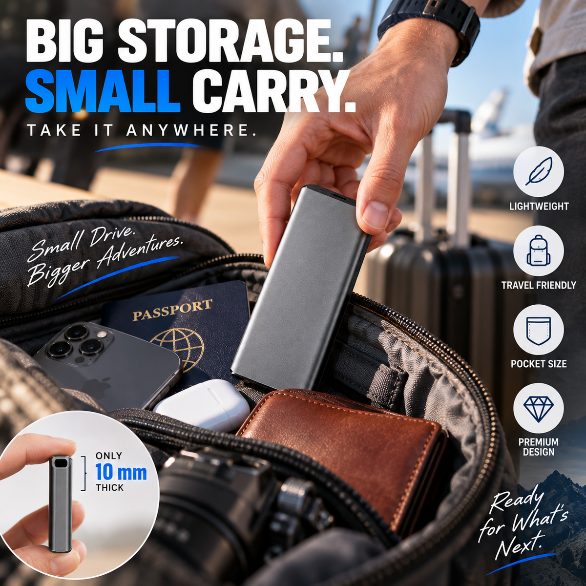 💥 50% OFF💾 Portable External SSD✨ Keep Photos, Videos & Files Safe