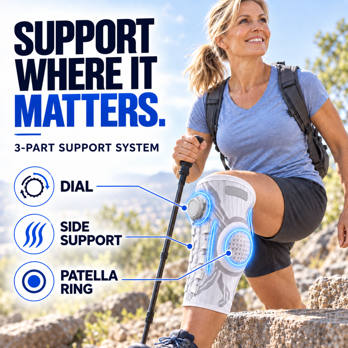 💥 50% OFF🦵 Knee Sleeve✨ Compression Support & All-Day Comfort