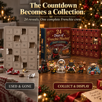 🔥 Limited Time-50% Off🐶 24-Day Frenchie Christmas Advent Calendar✨ 24 Characters & Daily Surprises