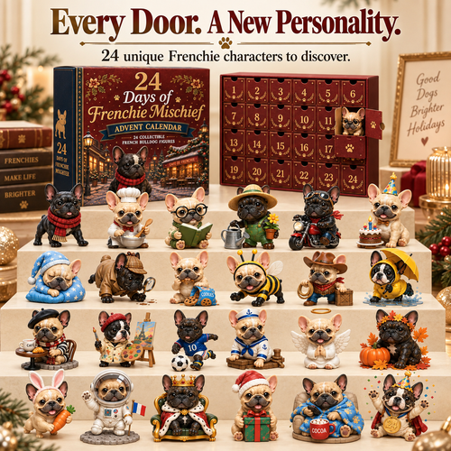 🔥 Limited Time-50% Off🐶 24-Day Frenchie Christmas Advent Calendar✨ 24 Characters & Daily Surprises