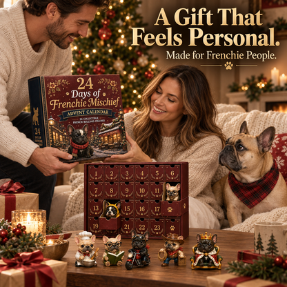 🔥 Limited Time-50% Off🐶 24-Day Frenchie Christmas Advent Calendar✨ 24 Characters & Daily Surprises