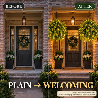 🎁Hot Sale 49% OFF🔥Extra-Large Pre-Lit Artificial Boston Fern