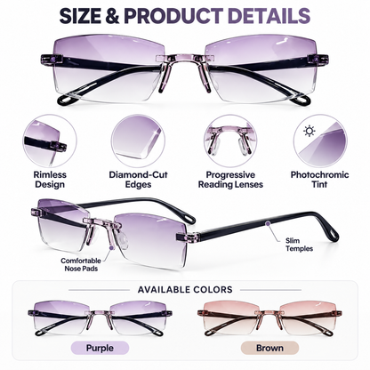 💥 50% OFF 👓 Smart Zoom Reading Glasses ✨ See Near, Screen & Everyday Clearly
