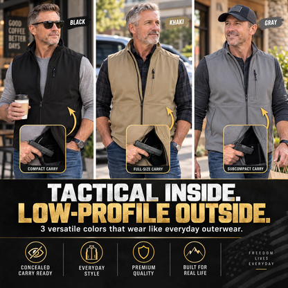 🔥Limited Time-50% OFF🦺 Premium Concealed Carry Vest ✨ Stay Ready & Keep Essentials Close