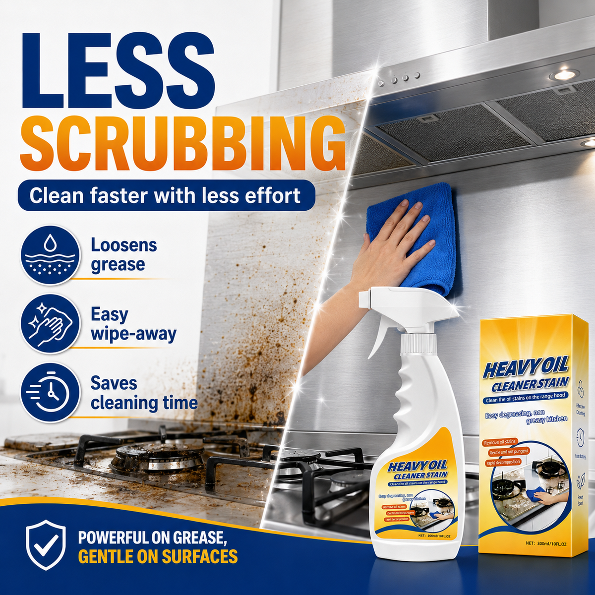 ✨ Spray Away Tough Kitchen Grease🛒