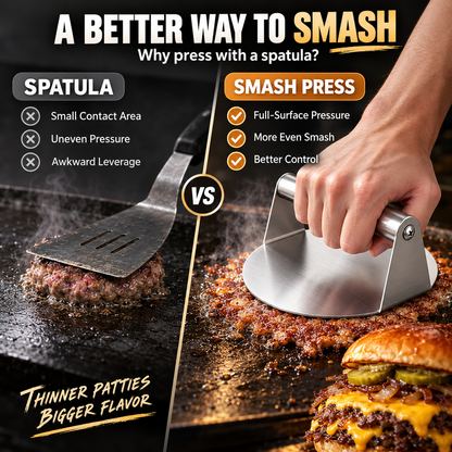 Stainless Steel Burger Press  # Smash Burger Press‑ Pro Non‑Stick Burger Smasher 🍔