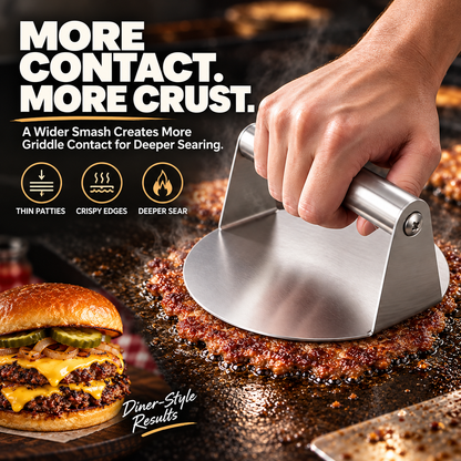 Stainless Steel Burger Press  # Smash Burger Press‑ Pro Non‑Stick Burger Smasher 🍔