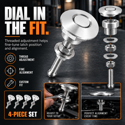 🔒 4Pcs Universal Aluminum Quick‑Release Lock Latches – Secure & Easy Access! ⚡