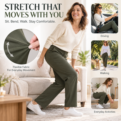 StretchActive – Women's Ultra Soft Stretch Perfect Drape Casual Pants
