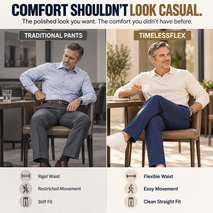 TimelessFlex – Men's High Stretch Straight Fit Pants