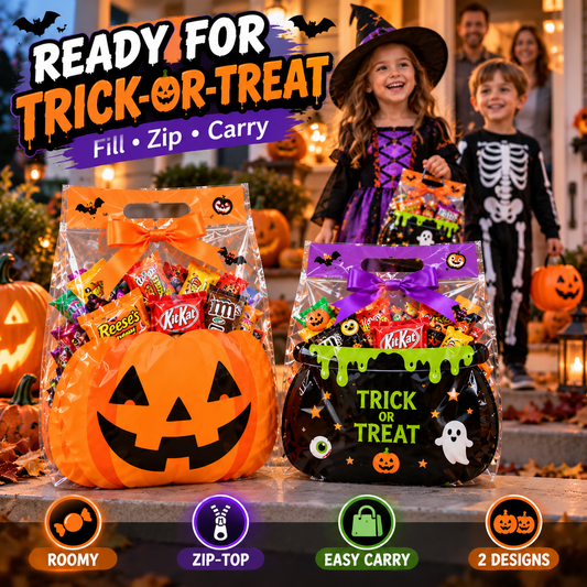 💥Special Sale🔥Halloween Treat Bags Set for Trick or Treat Candy Party Favor Storage🎃