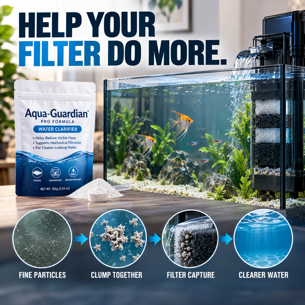 💥Special Sale🔥Aqua-Guardian Pro Clarifier🐠Perfect for Fresh & Saltwater Aquariums