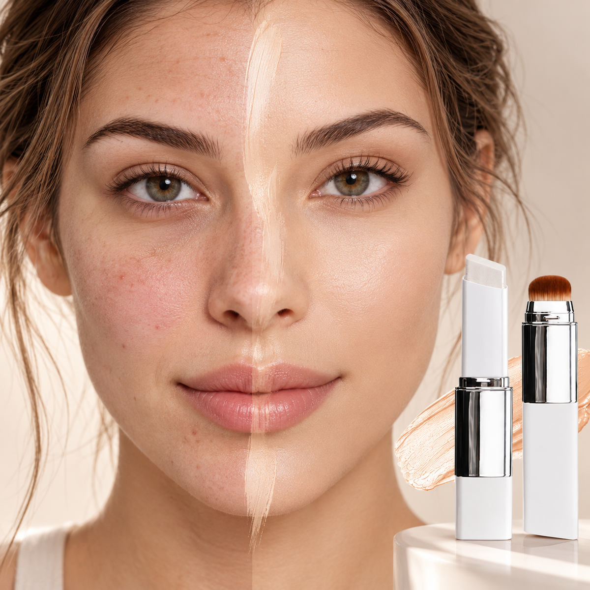 🔥 35% OFF🌟 Korean Color-Changing Foundation Stick💧 Hydrating & Long-Lasting, No Cakey Look