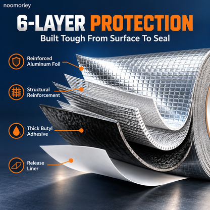 Heavy-Duty Butyl Waterproof Repair Tape – Heat-Resistant Self-Adhesive Seal for Roofs, Pipes & Cracks