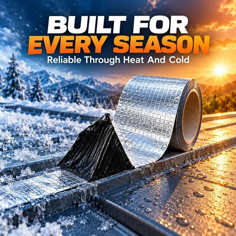 Heavy-Duty Butyl Waterproof Repair Tape – Heat-Resistant Self-Adhesive Seal for Roofs, Pipes & Cracks