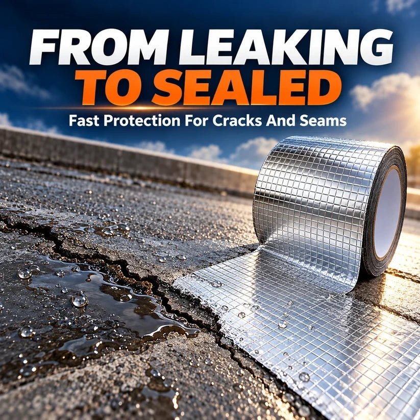 Heavy-Duty Butyl Waterproof Repair Tape – Heat-Resistant Self-Adhesive Seal for Roofs, Pipes & Cracks
