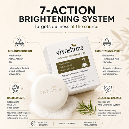 💆‍♀️Niacinamide Skin Brightening Soap melasma dark spots freckle
