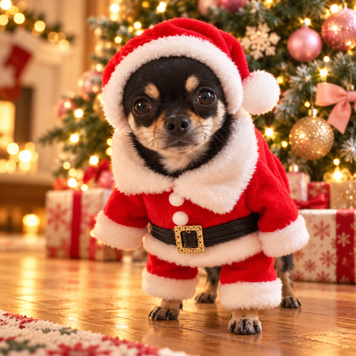 🎄 Christmas Must-Have 🐾 Holiday Pet Costume – Cozy Festive Outfit for Dogs & Cats